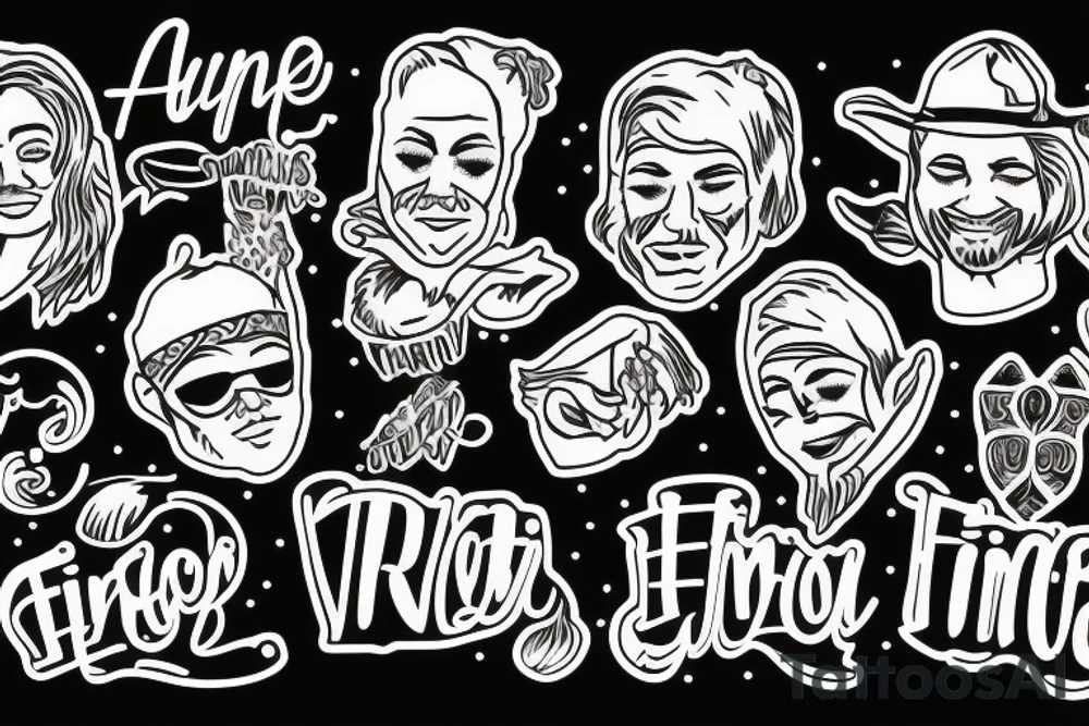 Alfie and Fred names and tiny dancer tattoo idea