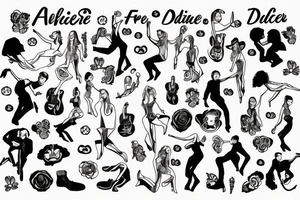 Alfie and Fred names and tiny dancer tattoo idea