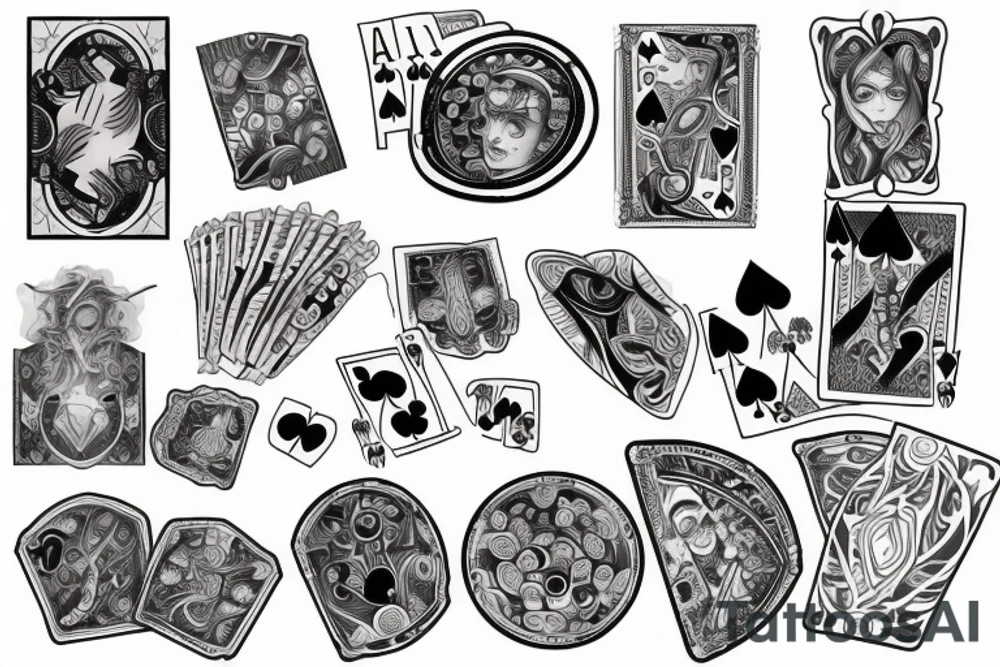Poker tattoo idea