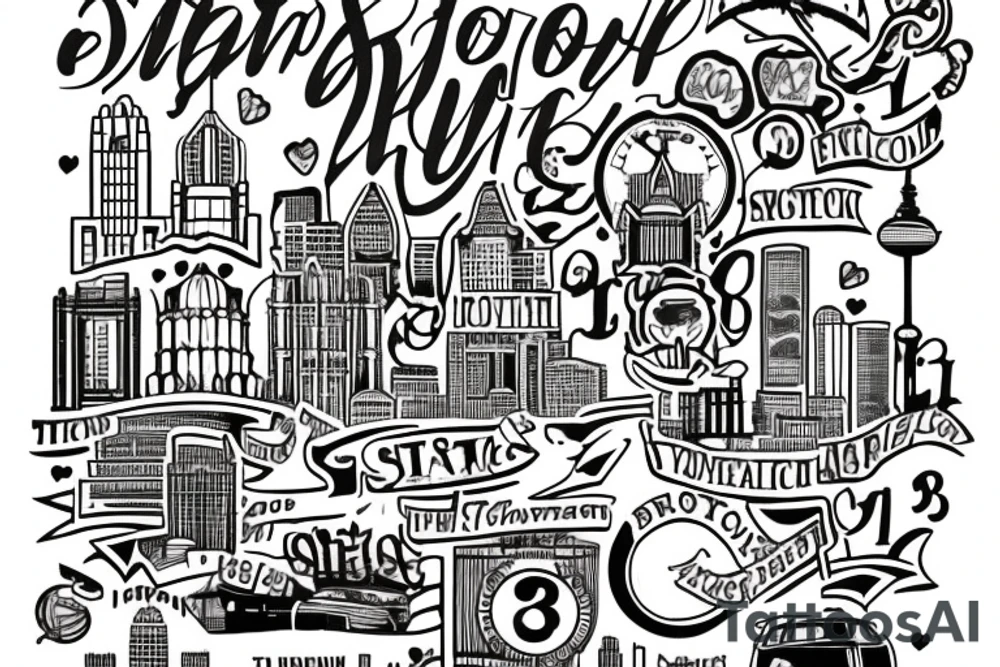 A simple
 tattoo depicting the years I spent in Boston (Massachusetts) and my love for the city and the independence it gave me tattoo idea