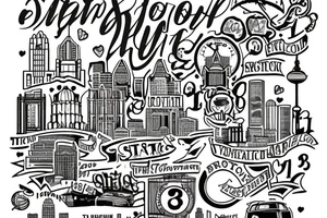 A simple
 tattoo depicting the years I spent in Boston (Massachusetts) and my love for the city and the independence it gave me tattoo idea
