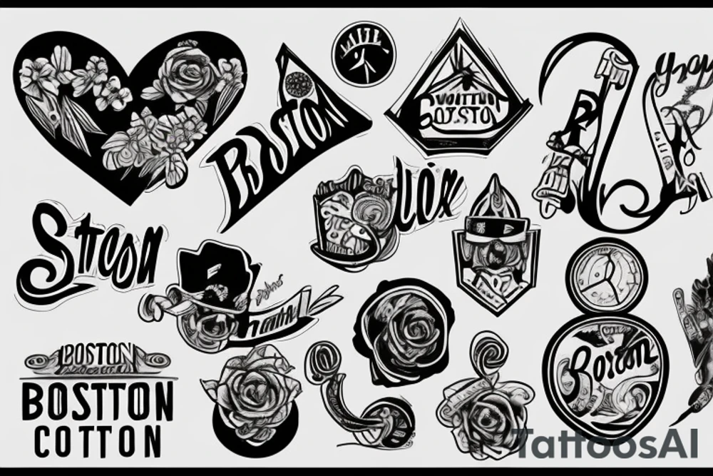 A simple showing my love for Boston city tattoo idea