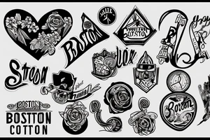 A simple showing my love for Boston city tattoo idea