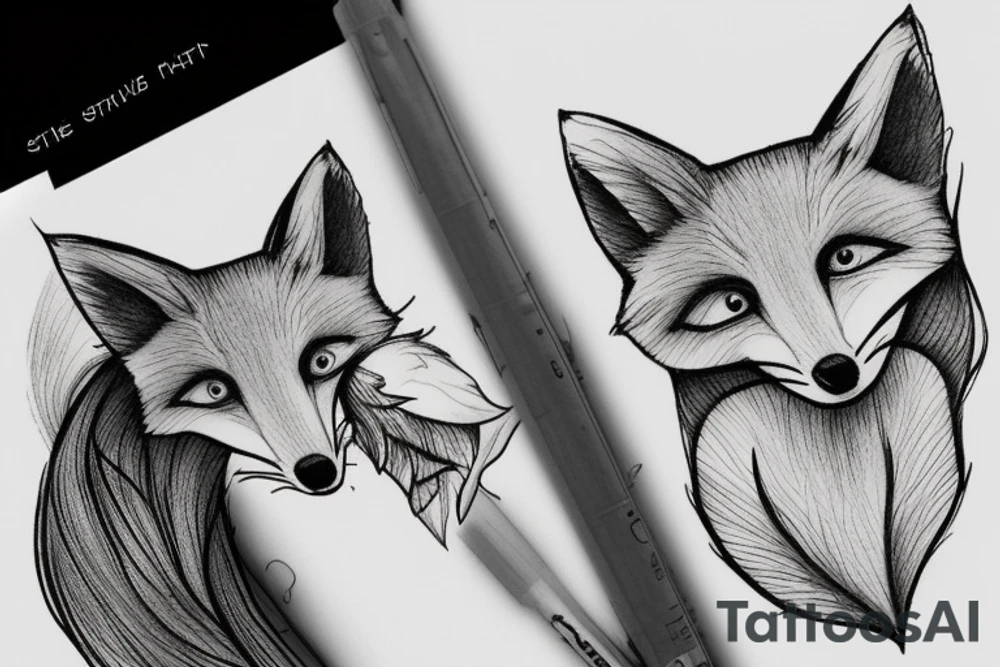 the little prince's fox tattoo idea