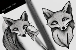 the little prince's fox tattoo idea