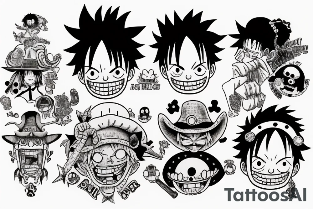 Arm Tattoo related to One Piece Luffy tattoo idea