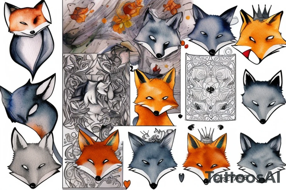 the little prince's fox tattoo idea
