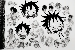 Luffy crying over ace's death tattoo idea