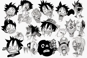 Luffy crying over ace's death tattoo idea