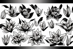 lily in temple tattoo idea