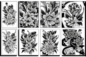 lily in temple tattoo idea