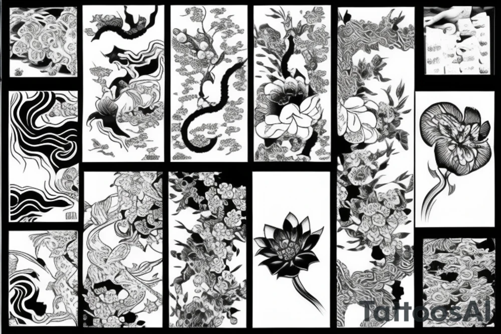lily japanese tattoo idea