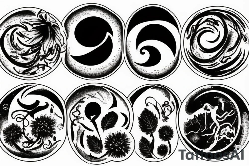 Moon tattoo idea
