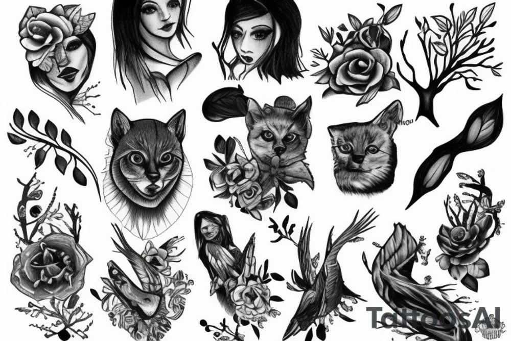 Brooke in the woods tattoo idea