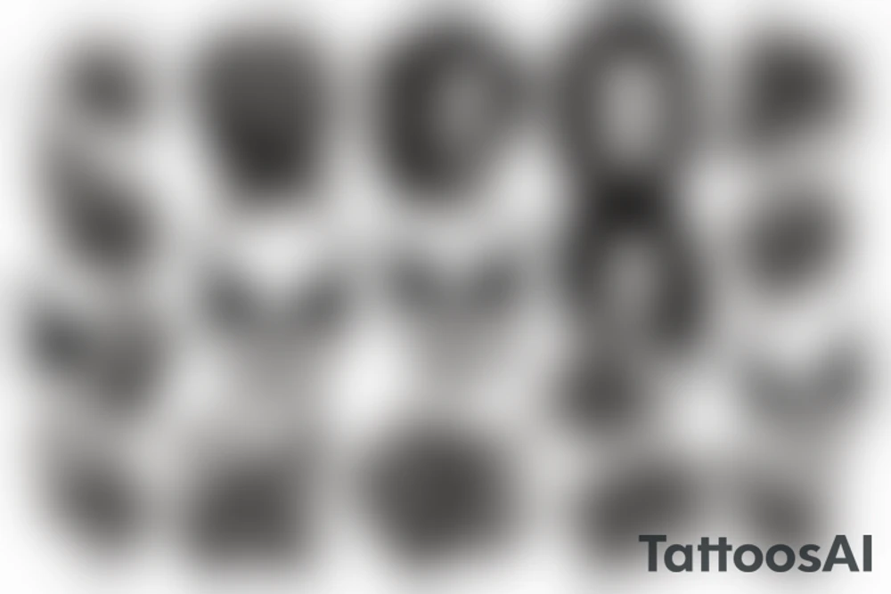 dark gothic halloween tattoo idea