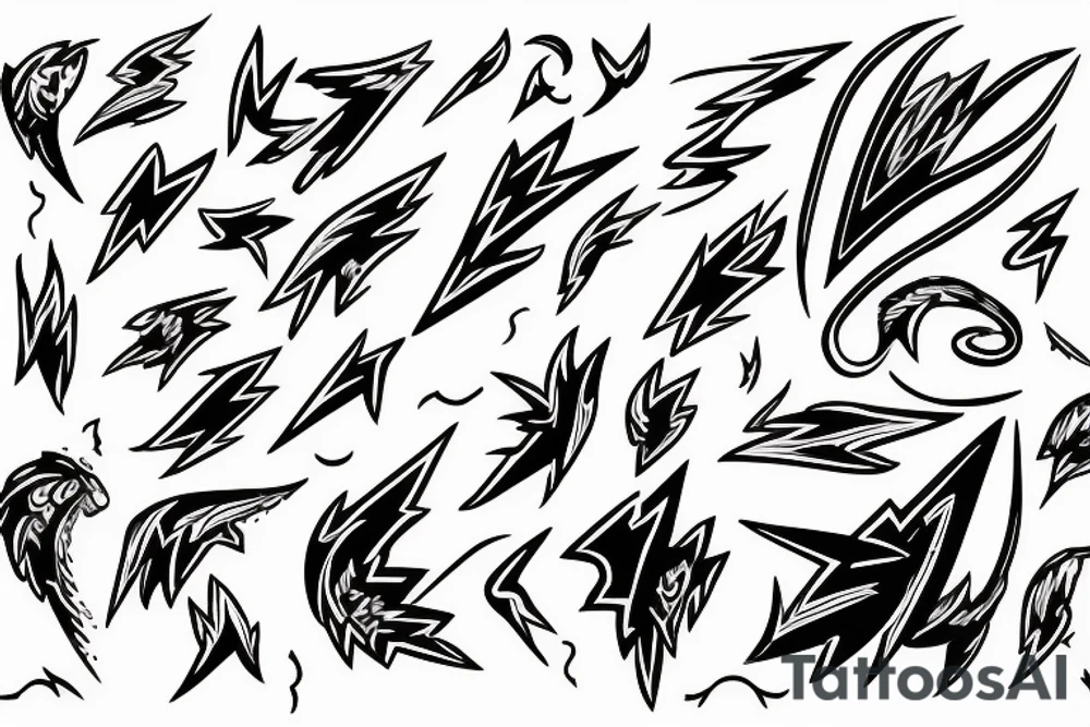 lightning tattoo idea