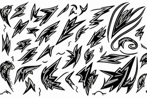 lightning tattoo idea