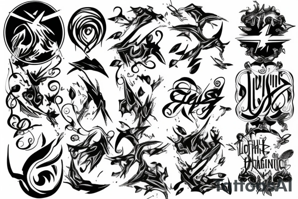 lightning tattoo idea