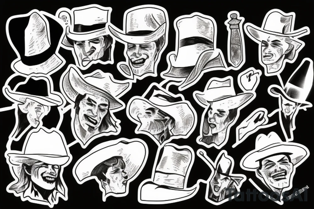 dracula cowboy tattoo idea