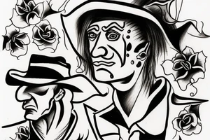 dracula cowboy tattoo idea