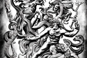 Perseus with medusa and hercules with the hydra tattoo idea