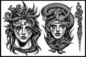 Perseus with medusa tattoo idea