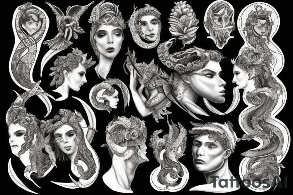 Perseus with medusa tattoo idea