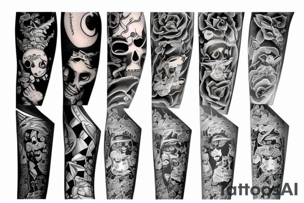 left arm tattoo 
cover tattoo tattoo idea