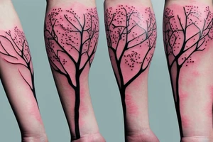 cherry blossom tree tattoo idea