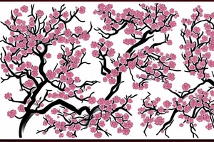 cherry blossom tree tattoo idea