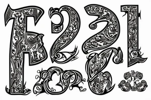 Cyrus inscription in beautiful letters tattoo idea