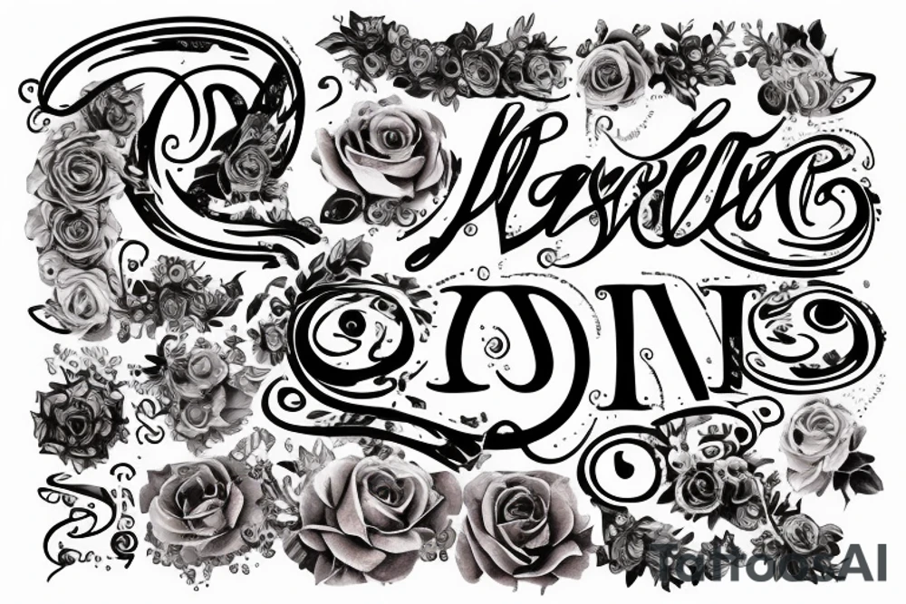 Cyrus inscription in beautiful letters tattoo idea