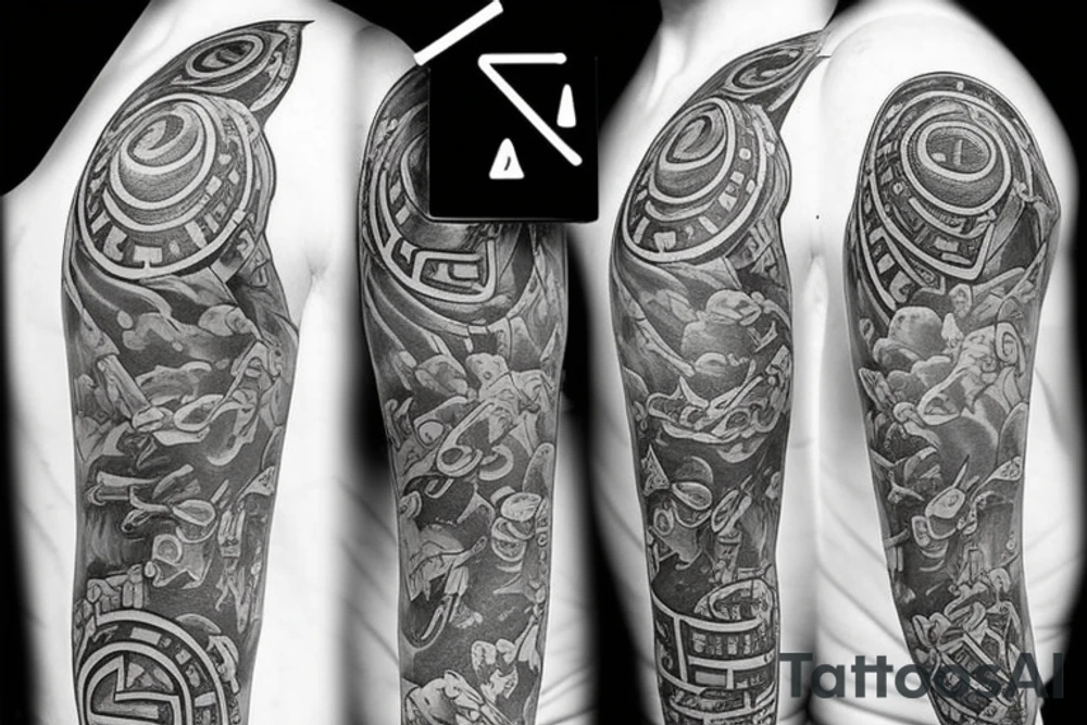 3 rolling dice tattoo idea