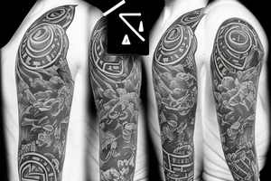 3 rolling dice tattoo idea