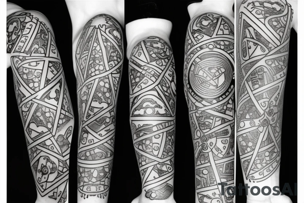 3 regular rolling dice tattoo idea