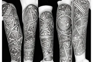 3 regular rolling dice tattoo idea