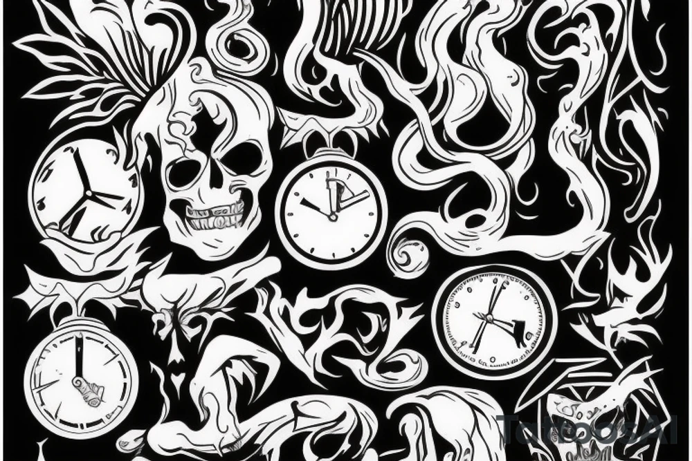 Sacrifice with time tattoo idea