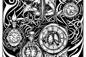 Sacrifice with time tattoo idea
