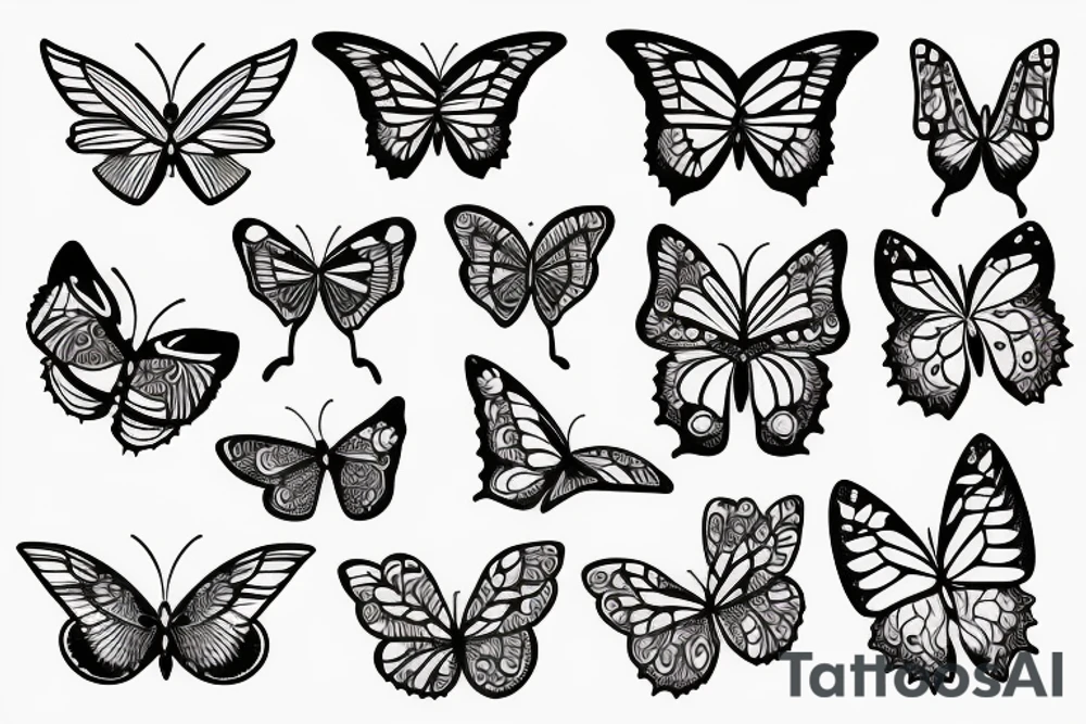 butterfly tattoo idea