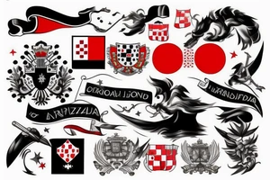 Croatian flag tattoo idea