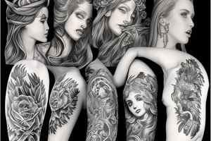 Majestetic angel tattoo idea