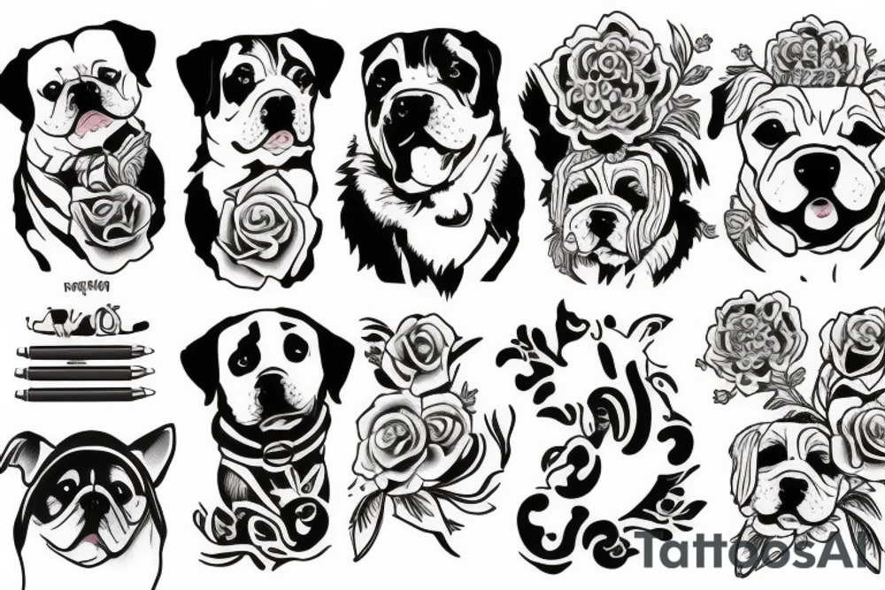 Doggo tattoo idea