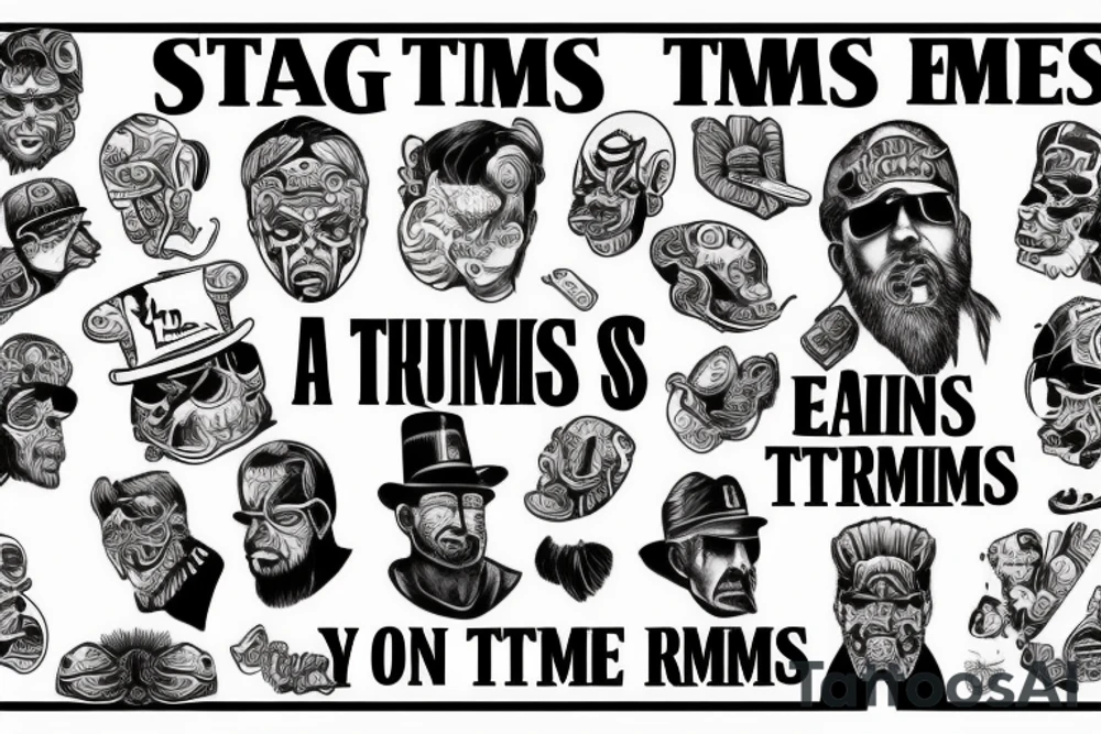 Tough times create strong men, strong men create easy times. Easy times create weak men, weak men create tough times tattoo idea