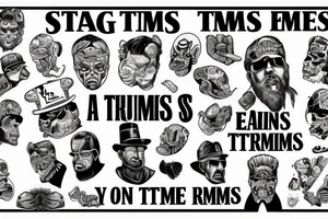 Tough times create strong men, strong men create easy times. Easy times create weak men, weak men create tough times tattoo idea