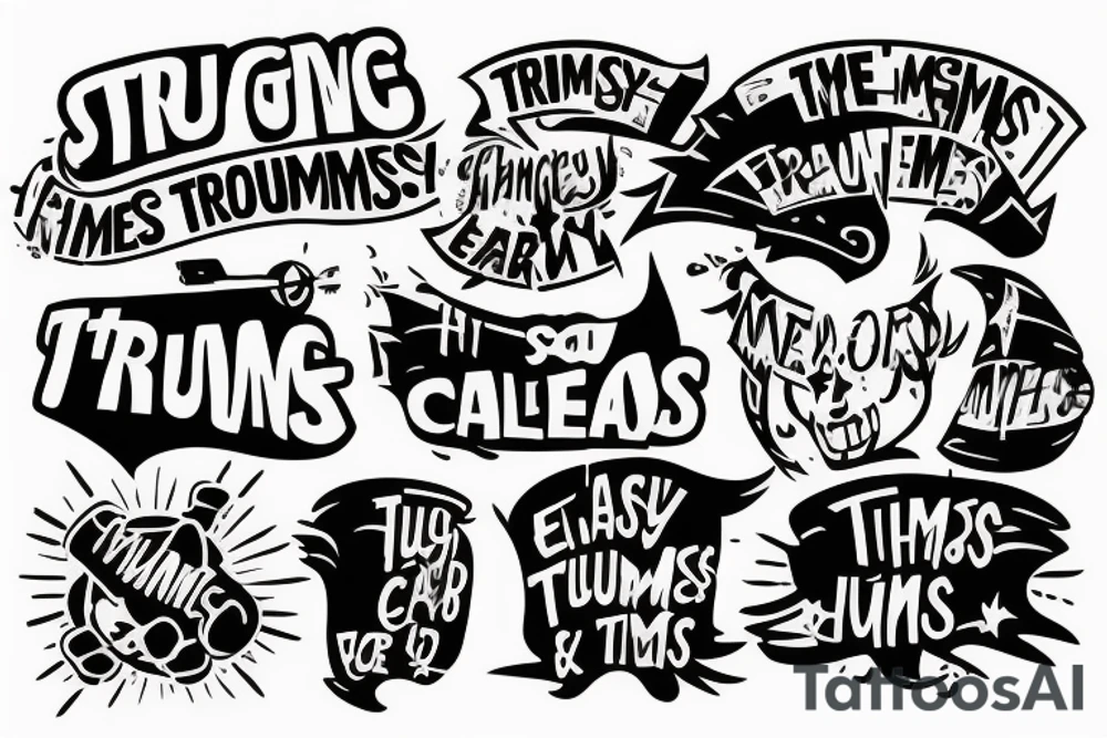 Tough times create strong men, strong men create easy times. Easy times create weak men, weak men create tough times tattoo idea