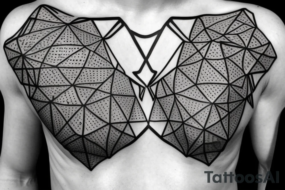 DNA molecules into hexagon hyper squares tattoo idea DNA molecules into hexagon hyper squares tattoo idea