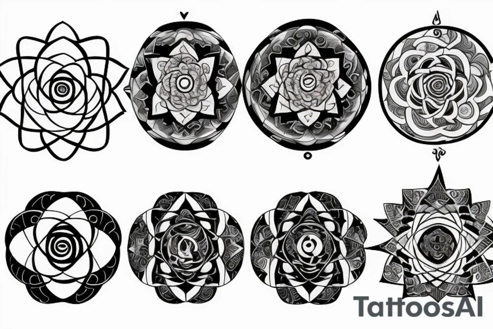 Avatar order of the white lotus, yin yang, sacred geometry tattoo idea