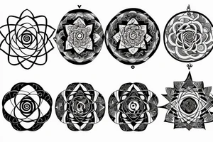 Avatar order of the white lotus, yin yang, sacred geometry tattoo idea