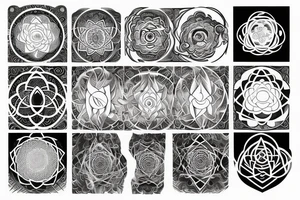 Avatar order of the white lotus, yin yang, sacred geometry tattoo idea