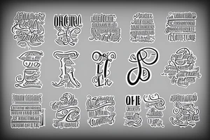 Thick text saying the letters: OL tattoo idea